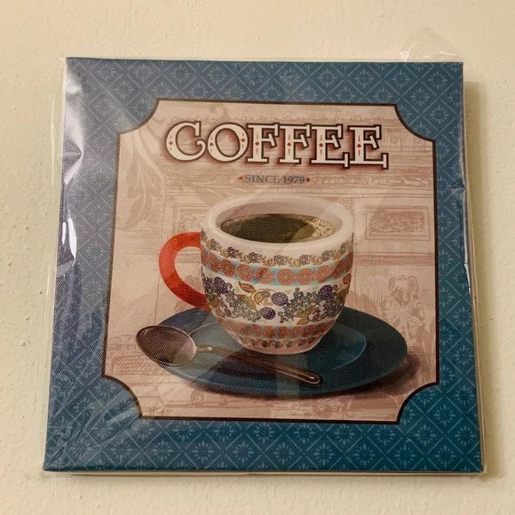 COFFEE CANVAS ART NWT - Picture 3 of 6